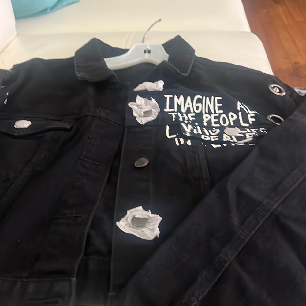 Black blue Jean jacket